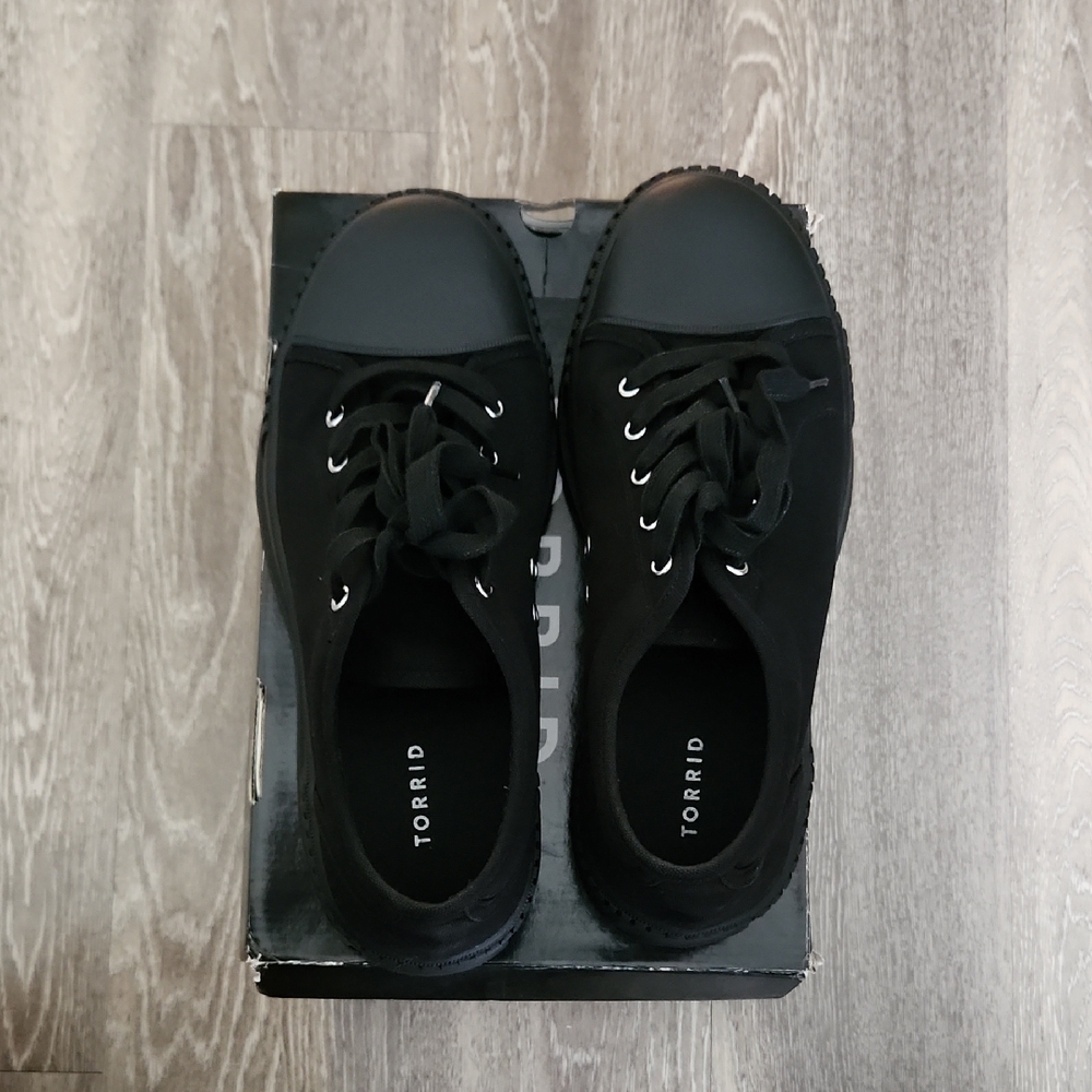 Torrid Black Canvas Sneakers